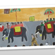 A painting by Ira Sachdeva for the 1968 exhibition.